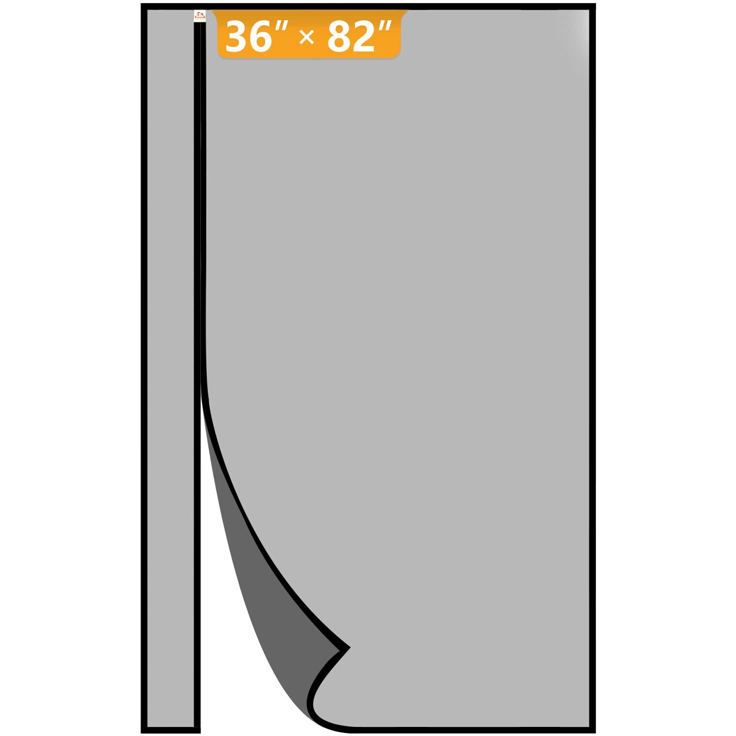 Yotache Reversible Left Right Side Opening Magnetic Screen Door Fits Door Size 36 X 82, Top Middle Anti-Tearing Net Curtain, Actual Screen Size 38 X 83