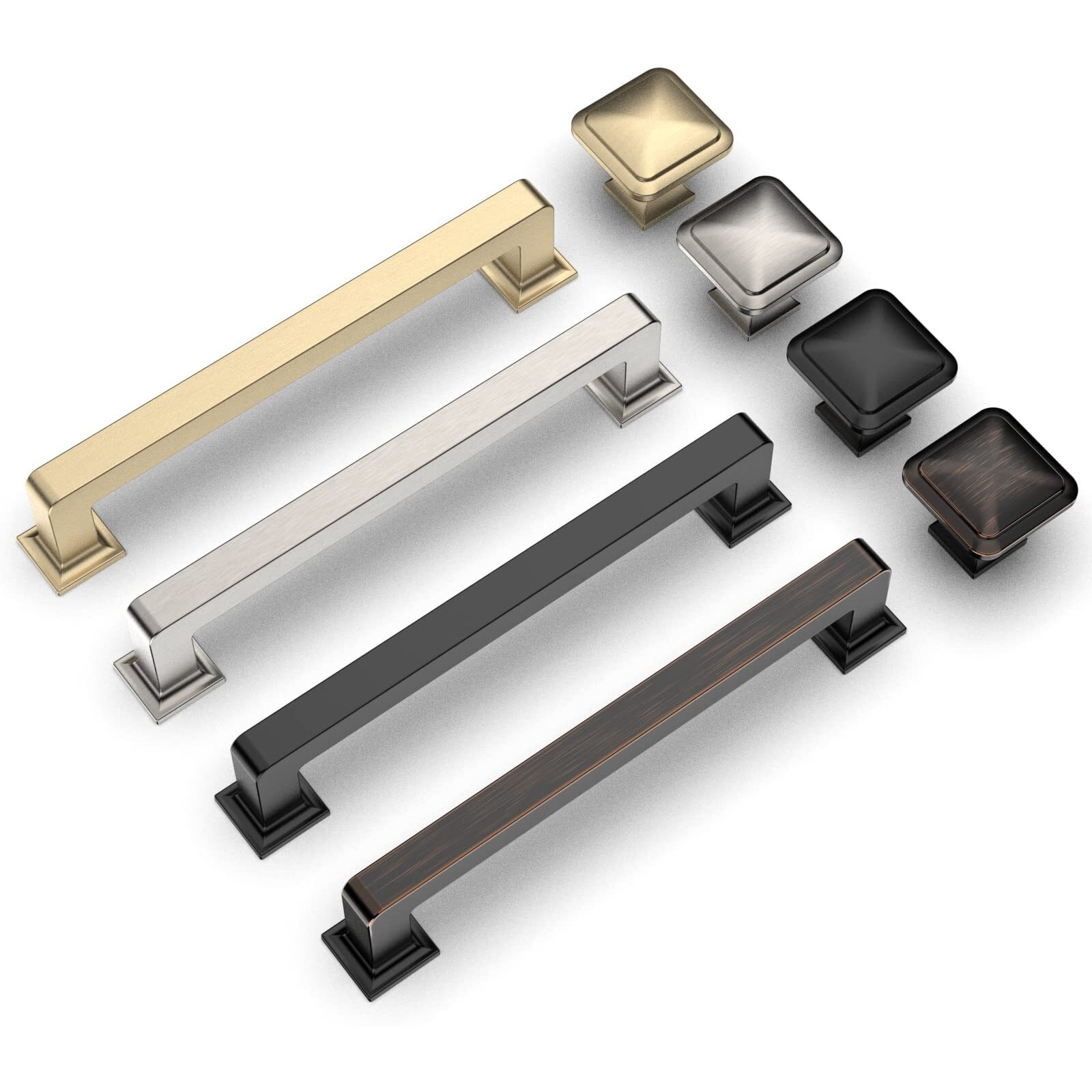 Asidrama 10 Pack 5 Inch(128Mm) Matte Black Kitchen Cabinet Handles, Cabinet Pulls Kitchen Cabinet Hardware Cupboard Handles Drawer Pulls