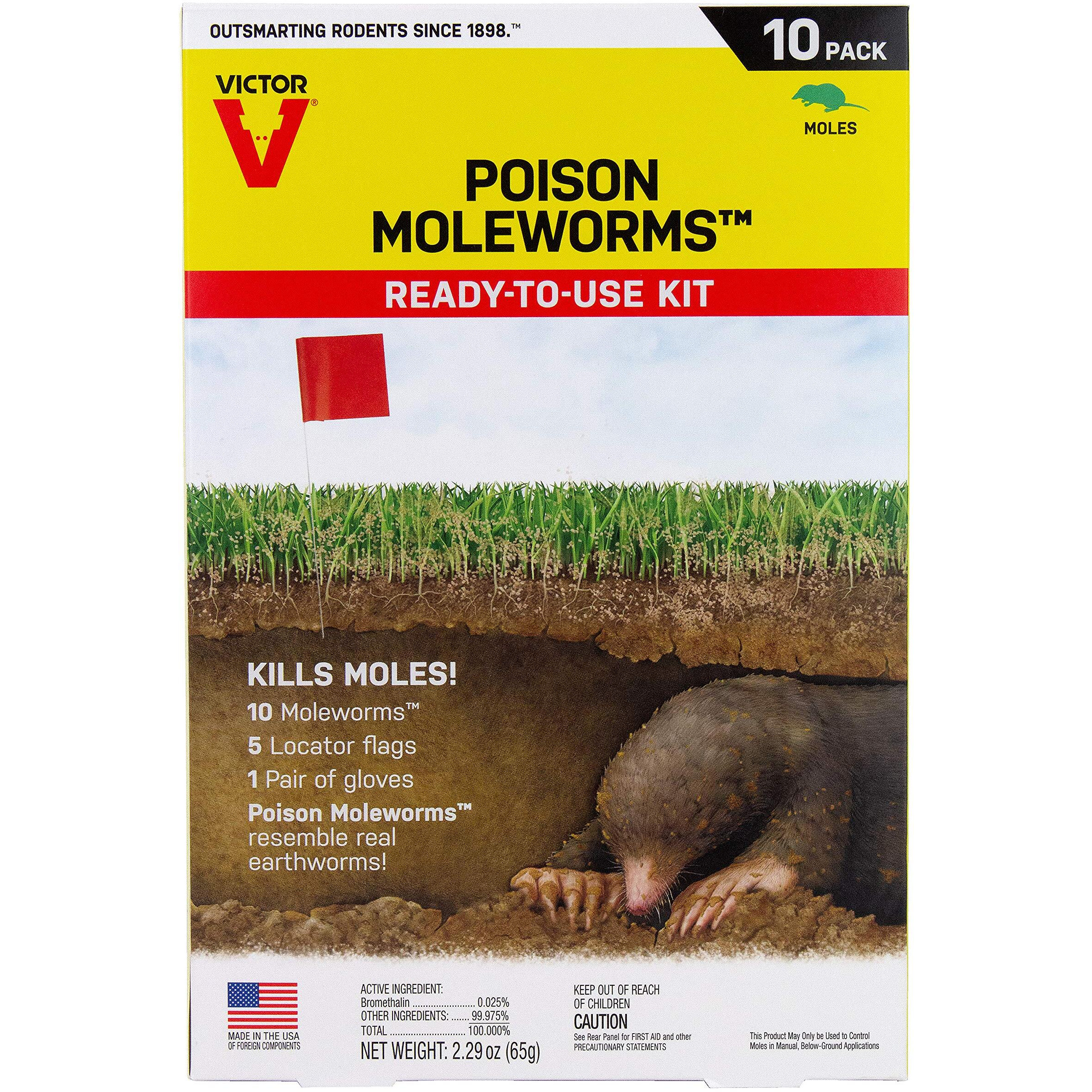 Victor M6009 Poison Moleworms, Yellow