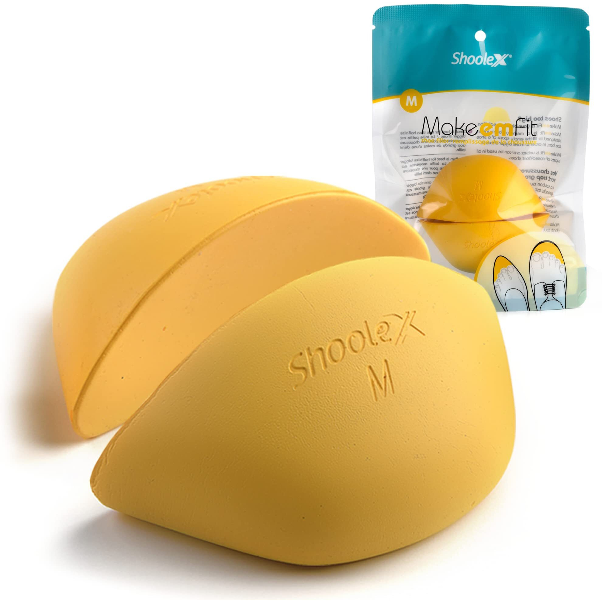 Shoolex, Big Shoe Filler, Unisex Shoe Inserts To Make Big Shoes Fit, Medium