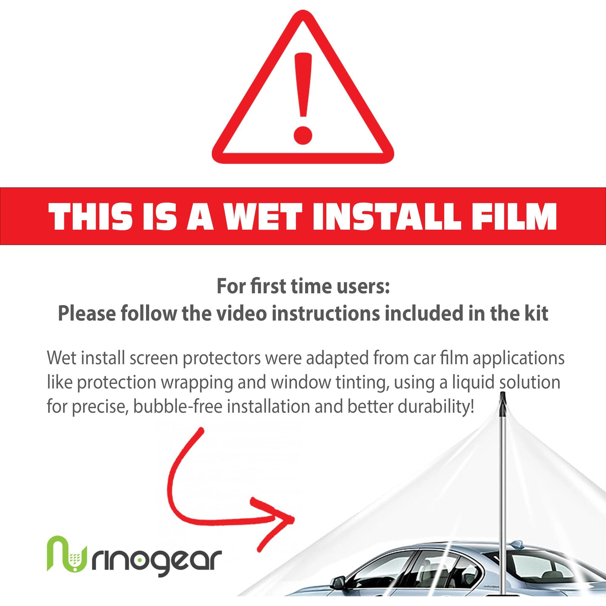 Rinogear (8-Pack) Screen Protector For Fitbit Charge 6 / Charge 5 Screen Protector [Flexible Clear Film] Case Friendly Accessories