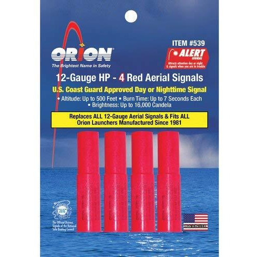 Orion Safety Areial Flare Refill, Red (4 Piece Pack)