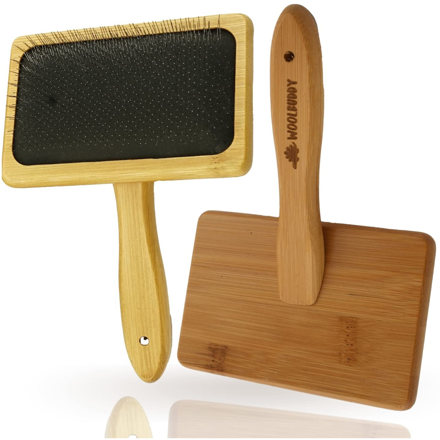 Woolbuddy Wool Carders Large, Hand Carders For Wool, 2 Pcs Needle Felting Tools, Slicker Brush For Dogs, Spinning And Weaving, Carding Brushes For Needle Felting Wool