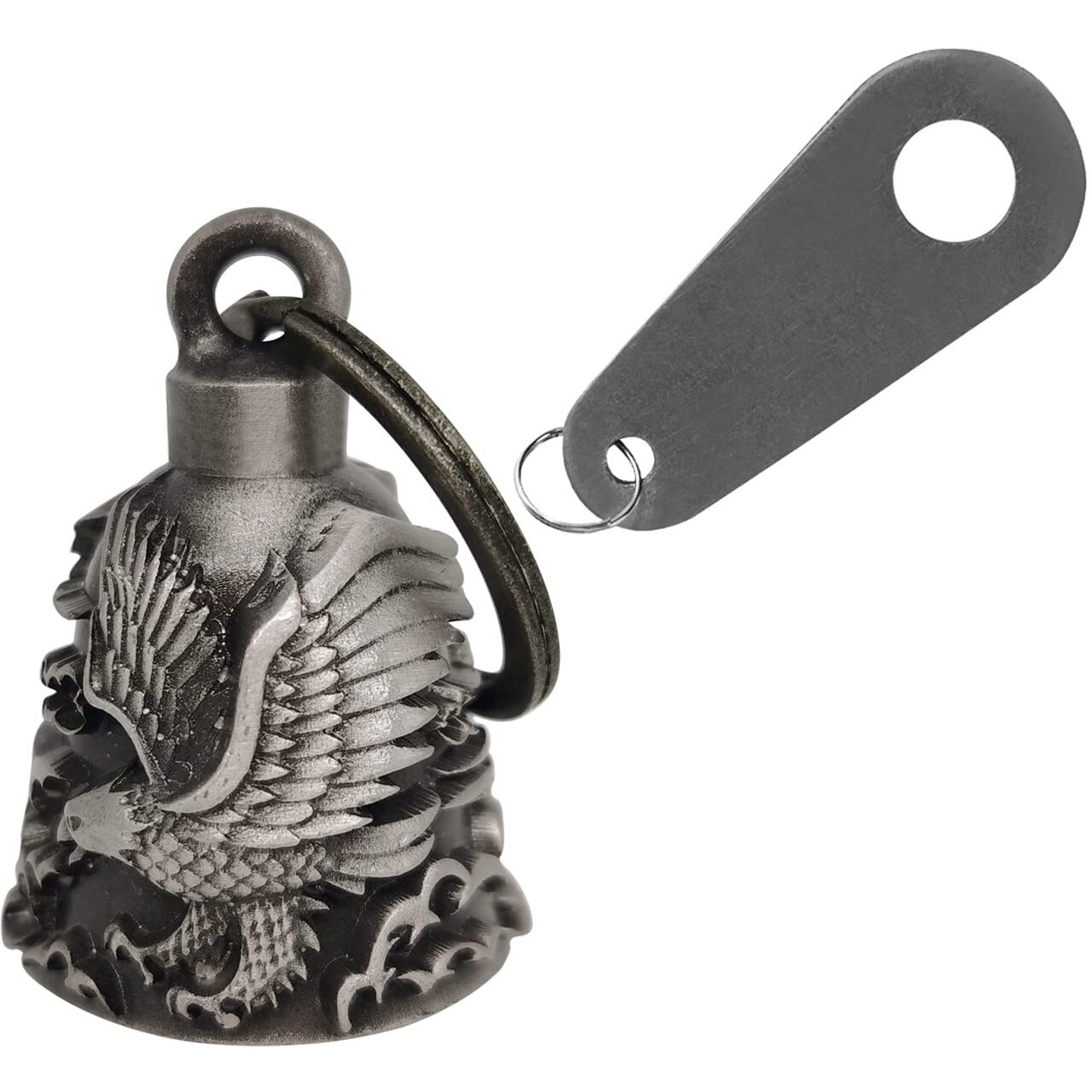 Motorcycle Bell With Hanger For Biker, Good Luck Biker Bells & Motorcycle Accessories, Key Chain With Delicate Luck Bell