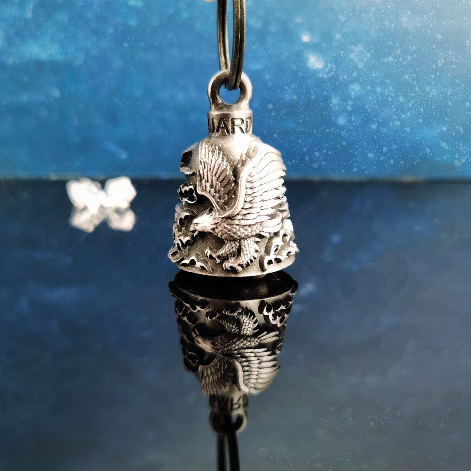 Motorcycle Bell With Hanger For Biker, Good Luck Biker Bells & Motorcycle Accessories, Key Chain With Delicate Luck Bell