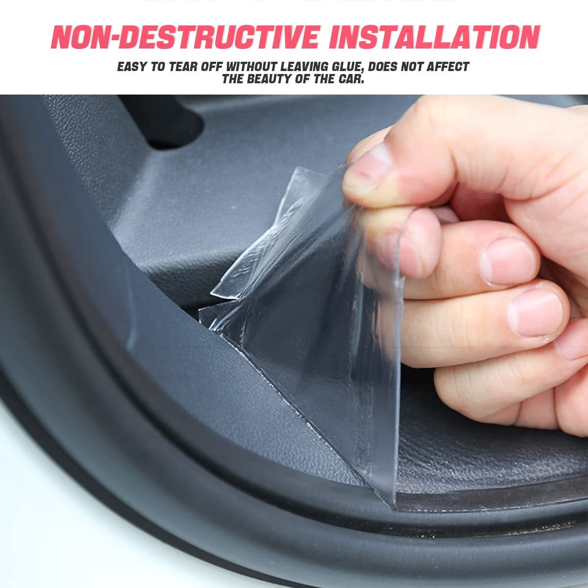 Blau Grun Car Door Entry Guard, Clear Trim Guard/Cover For Car Door Sill, Edge, Rear Bumper, Anti-Collision Protector Film Universal For Most Cars, Vehicles, Suvs (2&quot X 197&quot, Transparent)