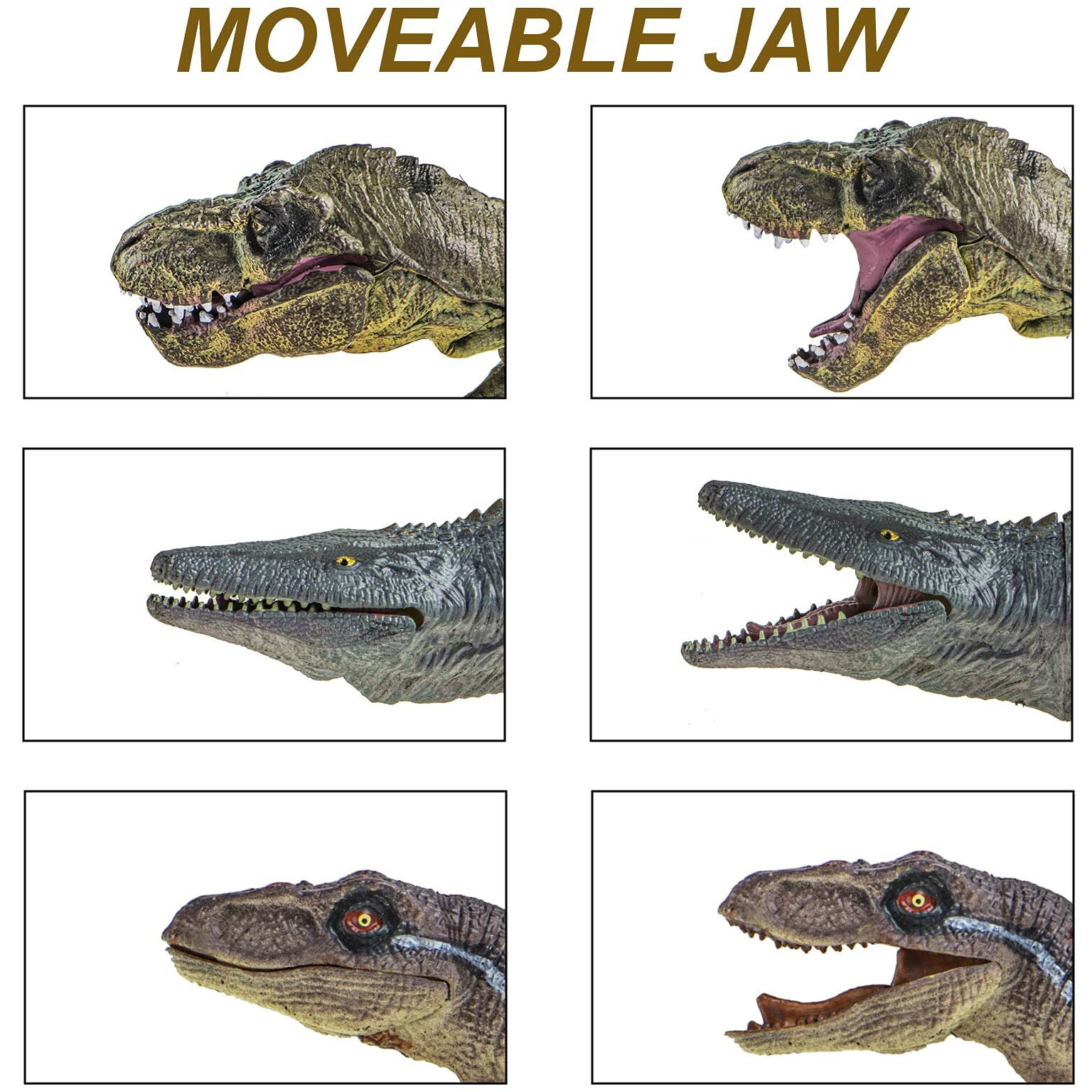 Lavesom 6Pcs Jumbo Dinosaur Toy Set, Realistic Dinosaur Toys For Kids - Large Dino Playset For Boys And Girls 3 4 5 6 7 Year Old Children Birthday Dinosaur Lovers