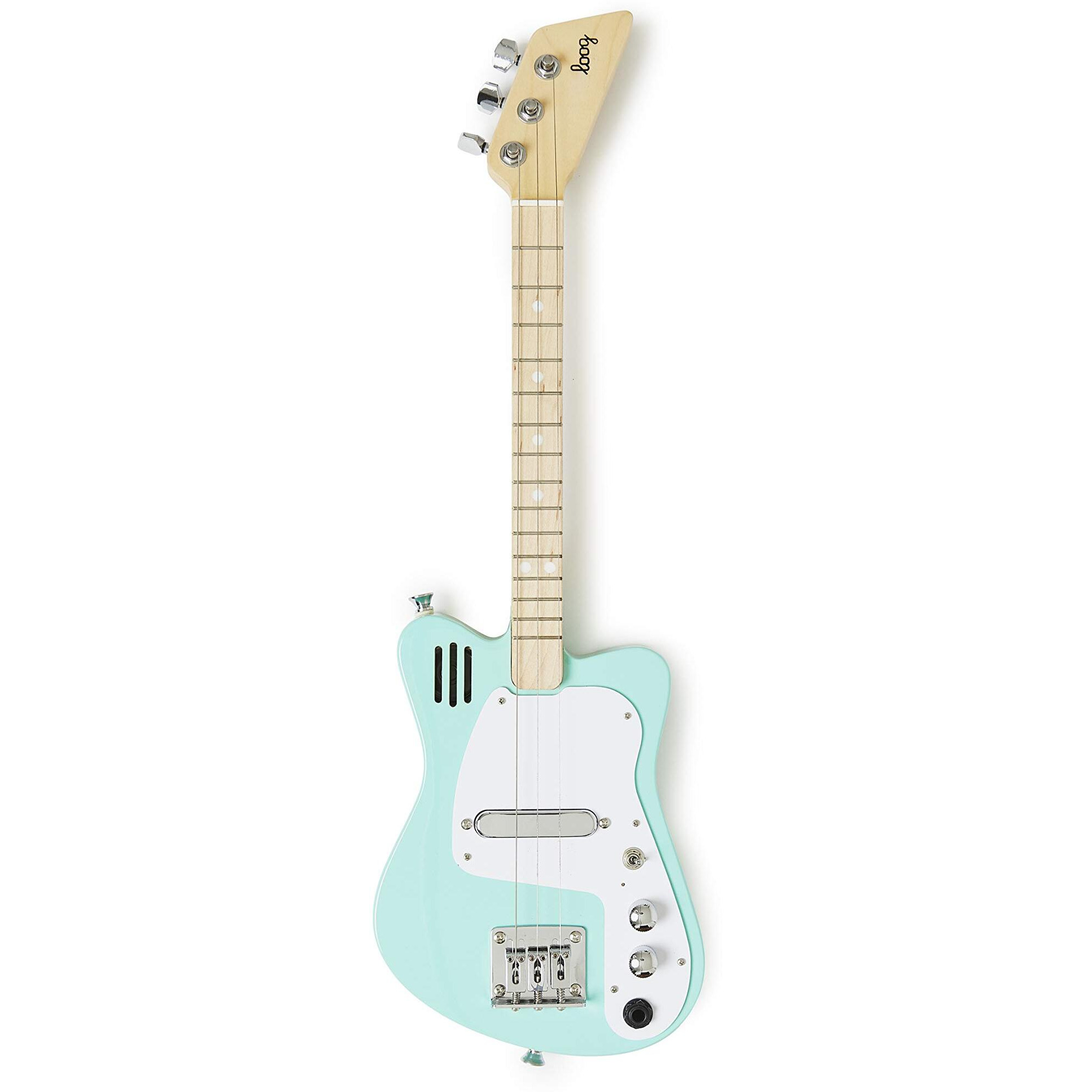 Loog Mini Electric Kids Guitar For Beginners Built-In Amp Ages 3+ Learning App And Lessons Included