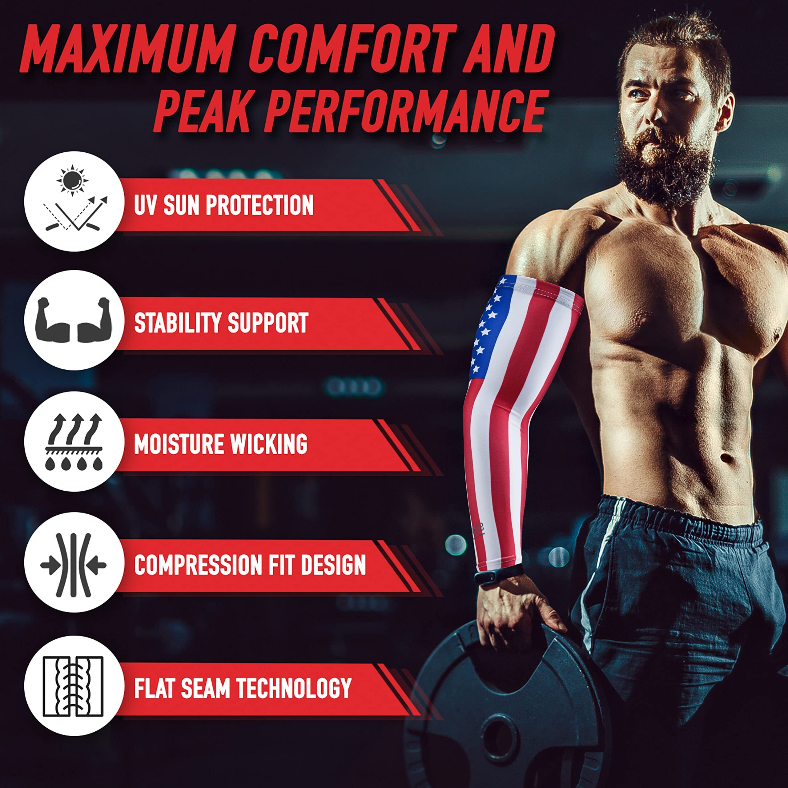 Stromguard Compression Sports Arm Sleeve Digital Camo Baseball Football Basketball - (One Arm Sleeve) (Youth Medium, 15 - Green-Yellow-White)