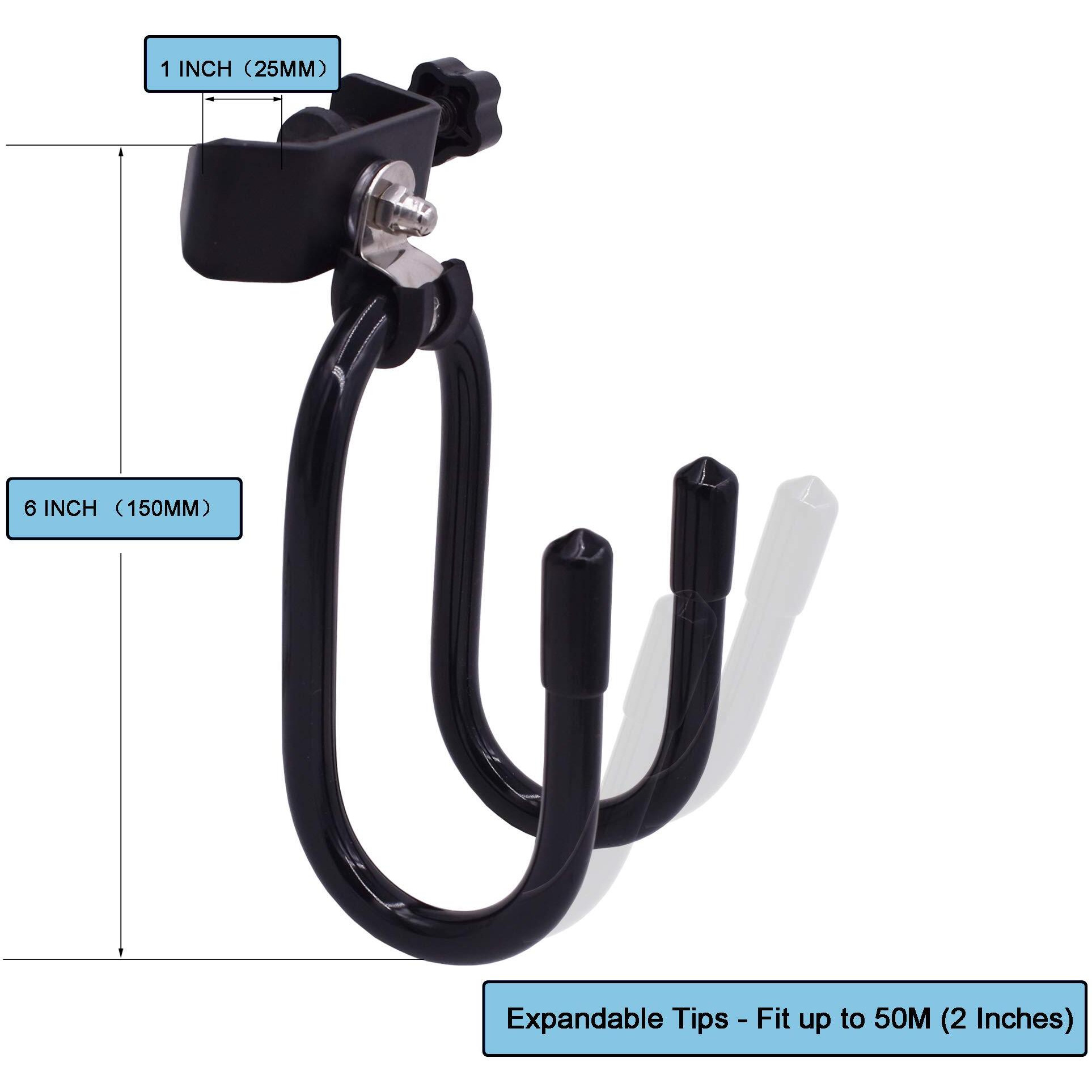 Yyst Microphone Stand Clamp-On Studio Headphone Hanger Holder Hook Rack For Headphone, Cords, Tambourines, Etc- No Instrument (1)