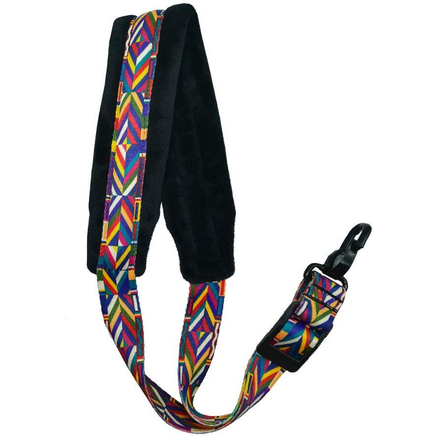 Saxophone Strap Rainbow Style Soft Padded Alto Tenor Bari Soprano Sax Neck Harness