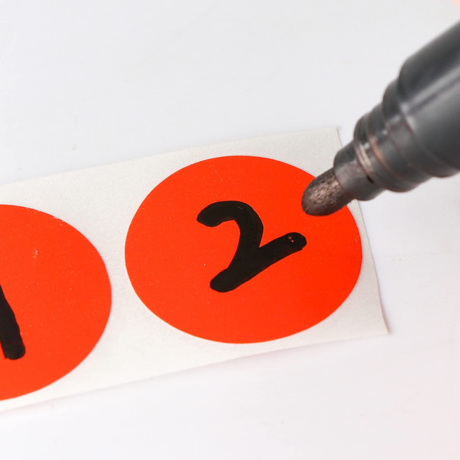 3000 Pcs 1" Round Color Coding Circle Dot Labels On 6 Rolls, 500 Count Each, Includes Bright Yellow Green Red Pink Orange Blue