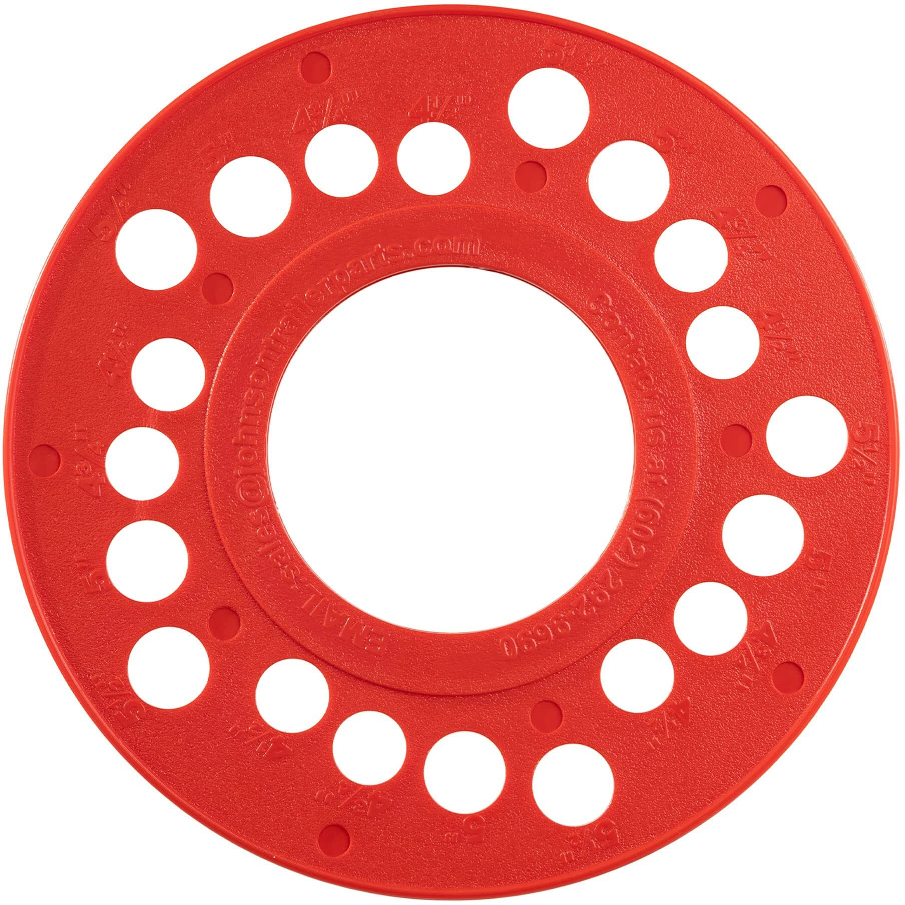 5 Lug Bolt Pattern Template | Trailer Axle Bolt Circle Template