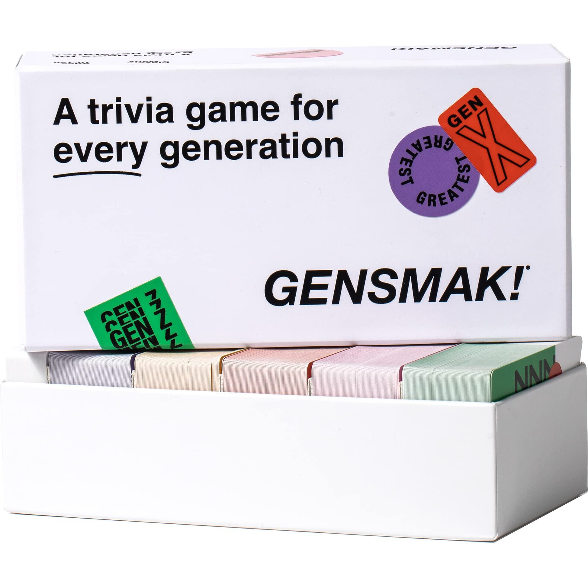 Gensmak- A Party Trivia Game For Every Generation- Ages 13+