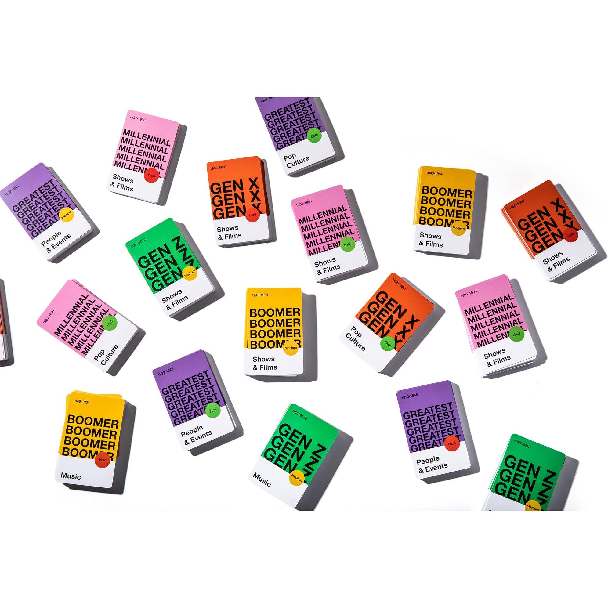 Gensmak- A Party Trivia Game For Every Generation- Ages 13+