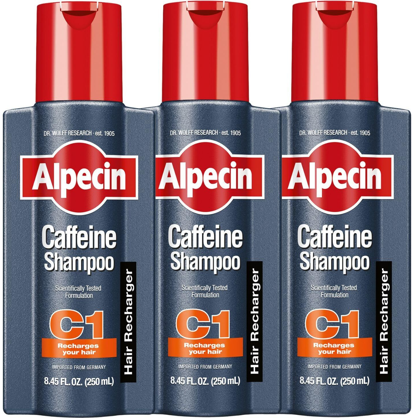 Alpecin C1 Caffeine Shampoo, 8.45 Fl Oz (Pack Of 3)