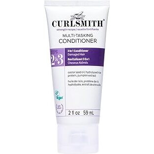 Curlsmith - Multi-Tasking Conditioner, 3 In 1 Conditioner With Proteins, For Damaged Hair (2 Fl Oz)