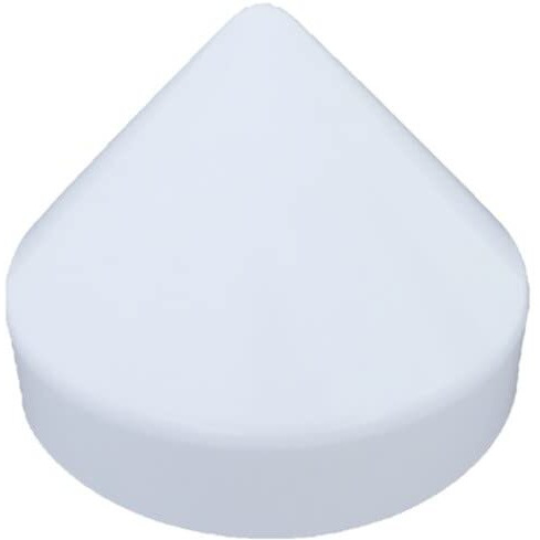 Jsp Manufacturing Cone Style Pylon Cap For Marine Dock (White, 14 Inch)