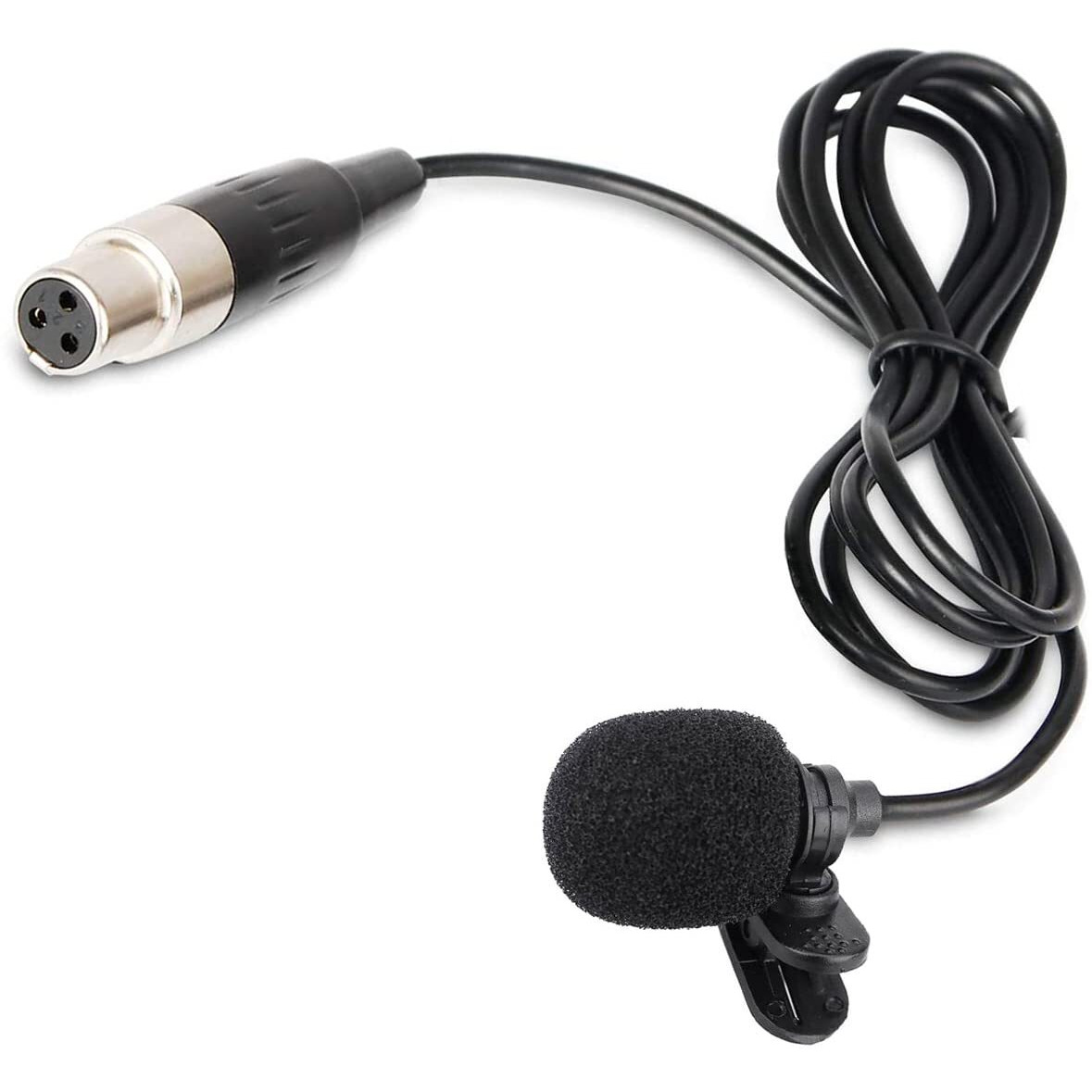 Todlinkoc Lavalier Lapel Microphone With Mini Xlr Jack, Hand-Free Clip-On Lapel Mic Compatible With Wireless Mic System Uhf Bodypacks Voice Amplifier