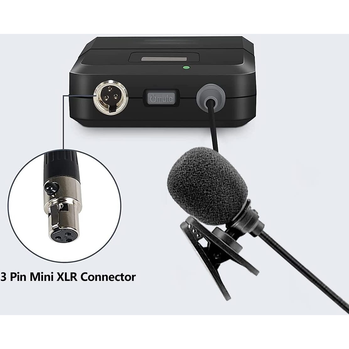 Todlinkoc Lavalier Lapel Microphone With Mini Xlr Jack, Hand-Free Clip-On Lapel Mic Compatible With Wireless Mic System Uhf Bodypacks Voice Amplifier