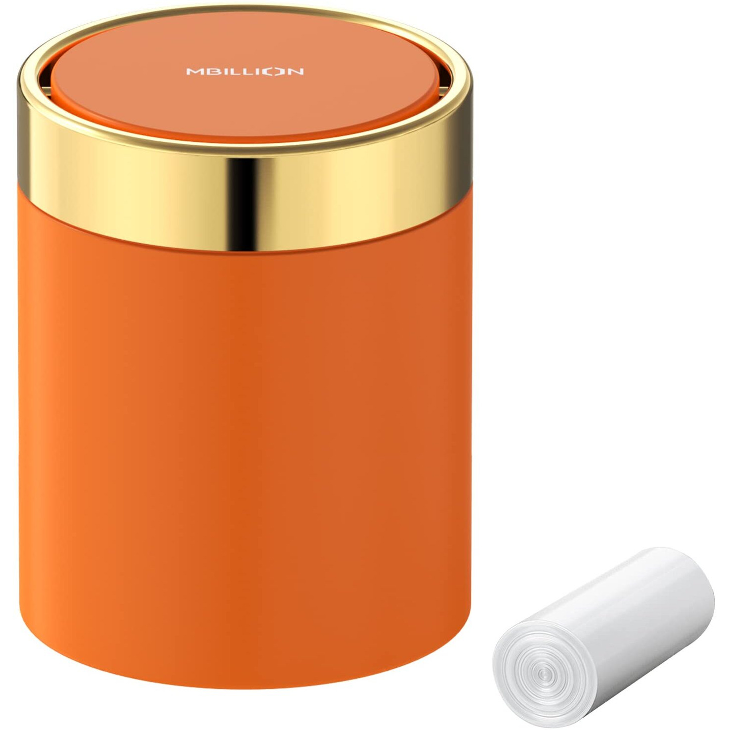 Mini Trash Can With Lid, Desktop Small Trash Can Recycling Bin Cute Metal Garbage Can For Tabletop Countertop Use,Stainless Steel 0.4Gal/1.5L Waste Bin For Office Parlor Car Bedroom,Swing Lid Open