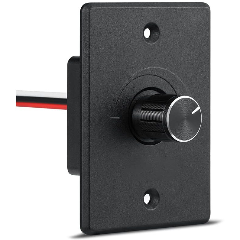 Obeaming 12V Light Dimmer, Rv Boat Dimmer Switch High Side Pwm Rotary Dimming Switch For Camper Van Travel Trailer Truck Lighting Fixtures, Strip Lights, Puck Lights, Awning Lights