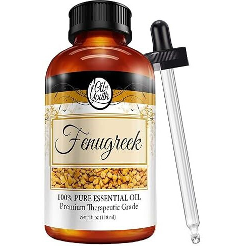 Oil Of Youth Fenugreek Essential Oil - Pure Fenugreek Oil - 4 Fluid Ounces