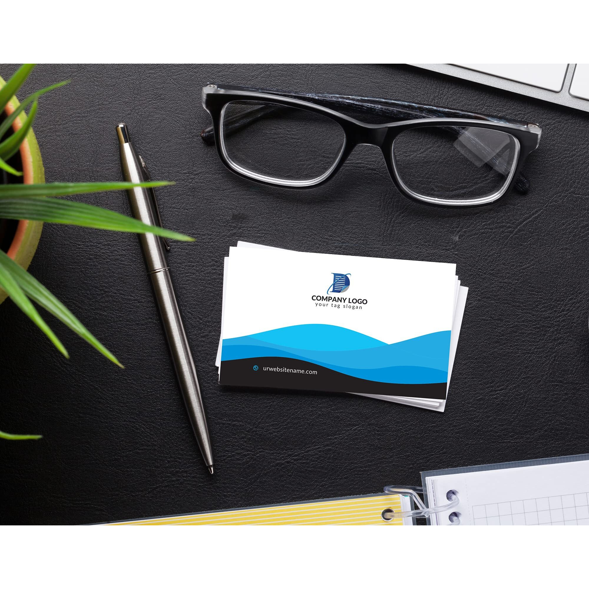 Heavyweight White Blank Business Card Paper - 20 Sheets / 200 Business Cards - 80Lb Cover / 218 Gsm - Inkjet & Laser Printer Compatible - Standard 3.5 X 2 Inches