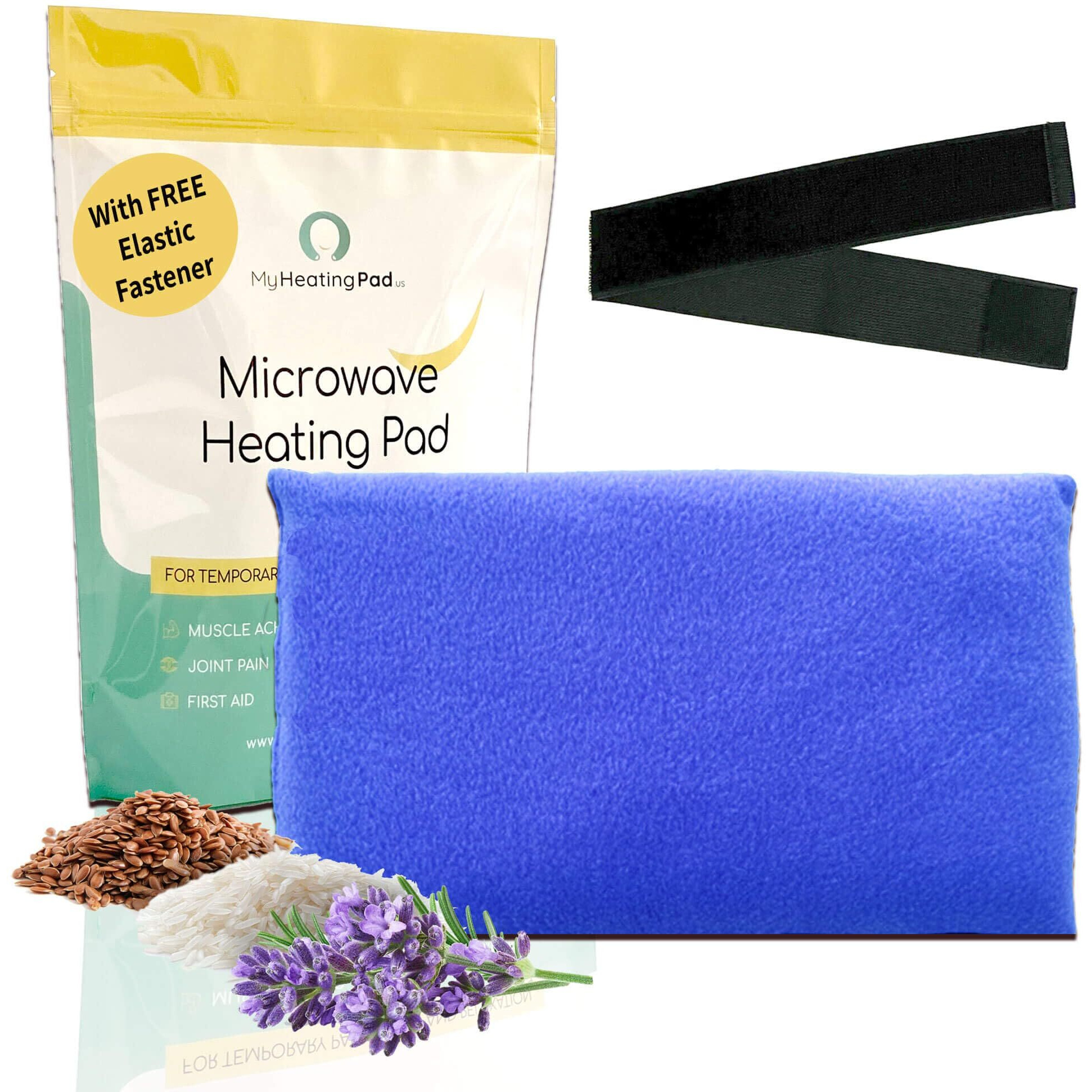 My Heating Pad Microwave Heating Pad - Moist Microwavable Heating Pads For Joints And Muscles Relief - Microwave Hot Pack Heat Pad For Cramps - Chilled Or Heated Pad Therapy - Blue - Lavender Scent