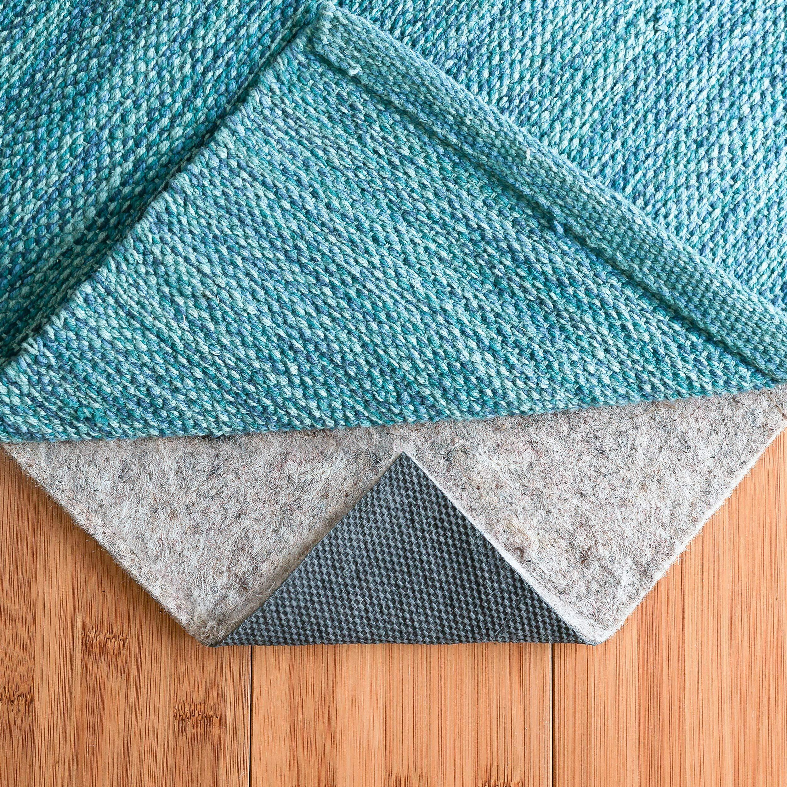 Rugpadusa - Basics - 6'X9' - 1/4" Thick - Felt + Rubber - Non-Slip Rug Pad - Cushioning Felt For Added Comfort - Safe For All Floors And Finishes