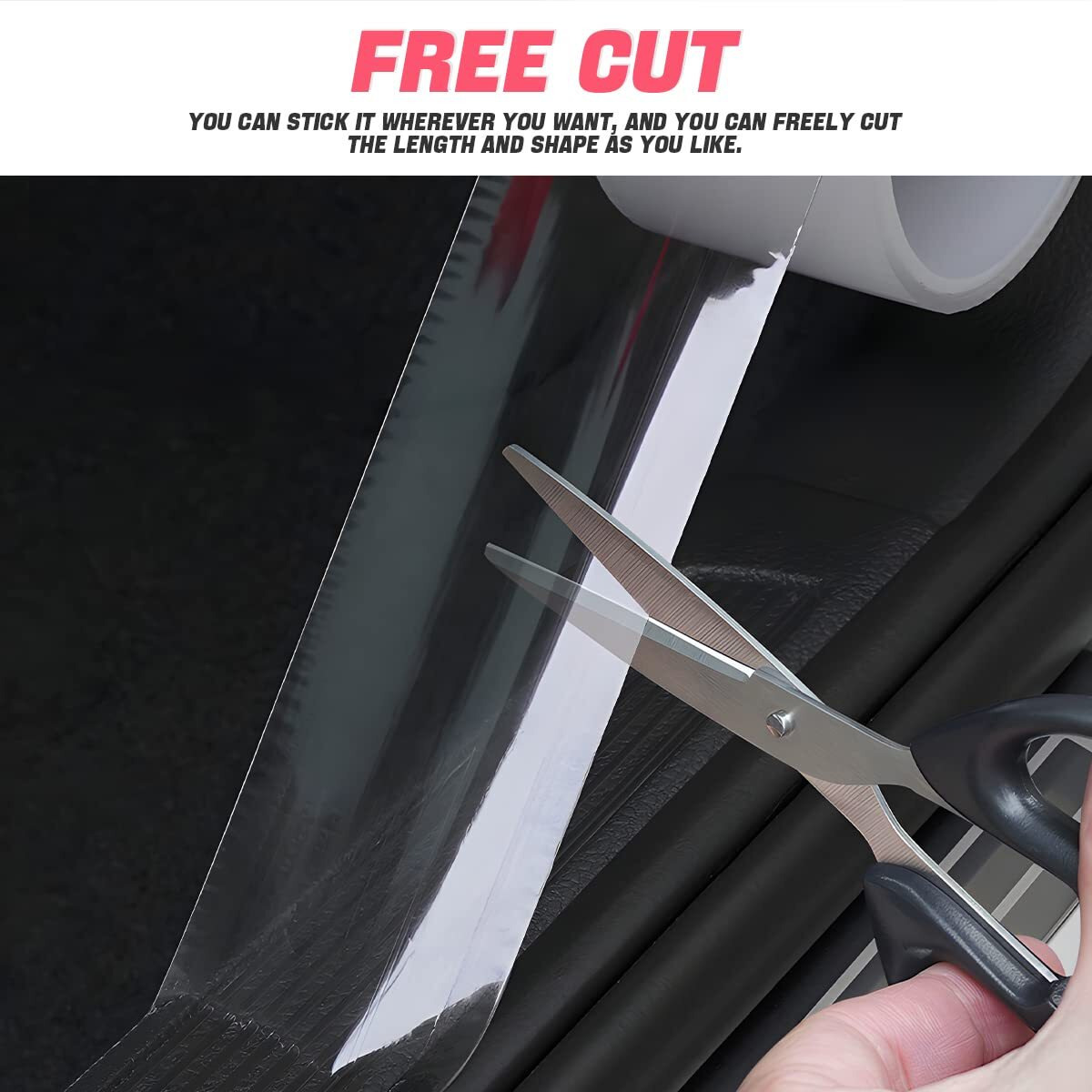 Blau Grun Car Door Entry Guard, Clear Trim Guard/Cover For Car Door Sill, Edge, Rear Bumper, Anti-Collision Protector Film Universal For Most Cars, Vehicles, Suvs (2.7&quotX394&quot, Transparent)