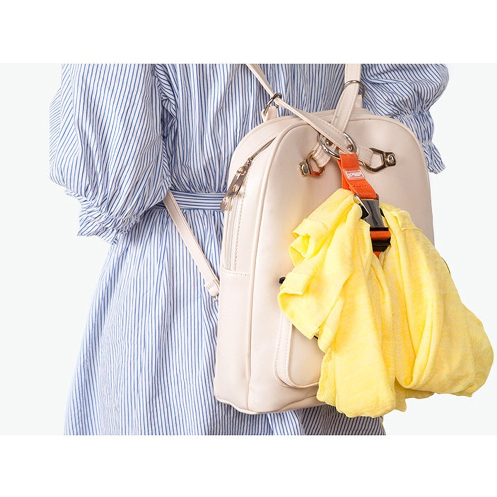 Add-A-Bag Luggage Strap Jacket Gripper, Luggage Straps Baggage Suitcase Belts Travel Accessories - Make Your Hands Free, Easy To Carry Your Extra Bags, Orange