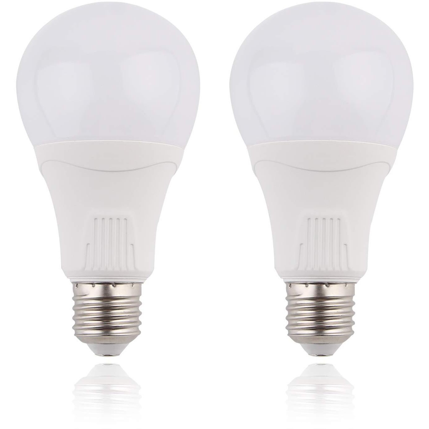 Motion Sensor Light Bulb Outdoor Indoor, 15W (100W Equivalent) Daylight 5000K 1500Lm E26 A21 Radar Motion Activated Dusk To Dawn Light For Stairway, Hallway, Porch, Garage, Driveway, Patio, 2 Pack