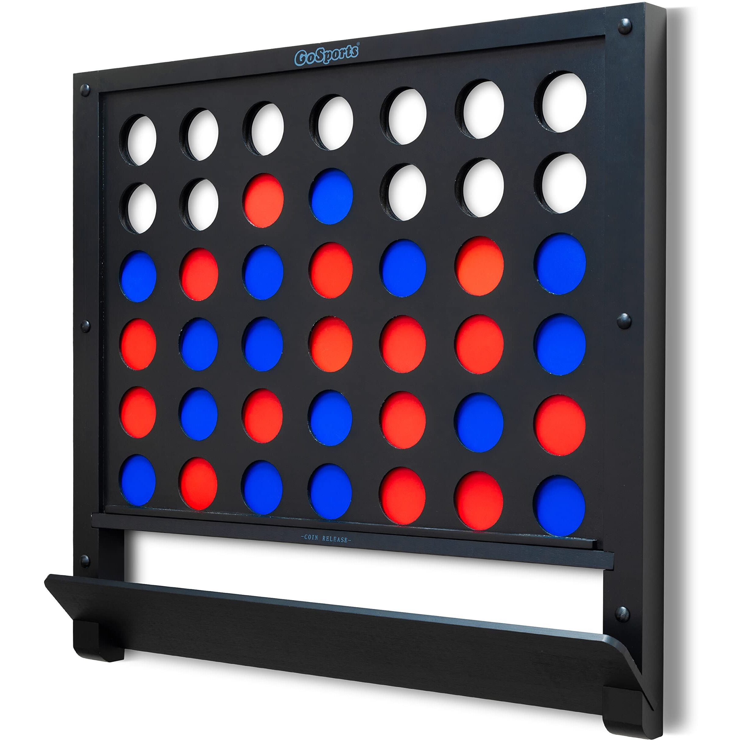 Gosports Wall Mounted Giant 4 In A Row - Jumbo Four In A Row With Coins - Choose Your Style