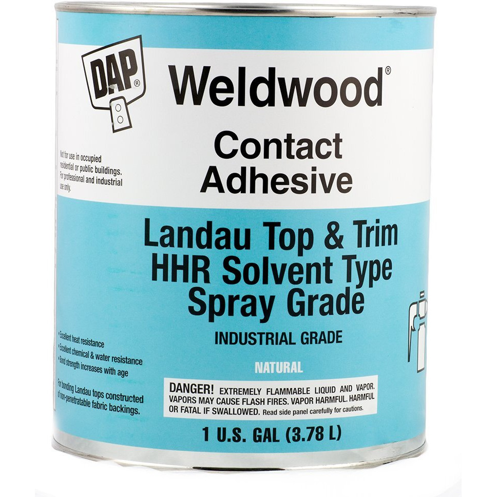 Dap Products Weldwood Landau Top & Trim Hhr Solvent Type Spray Grade Contact Adhesive 1 Gal, Natural (070798-002333)