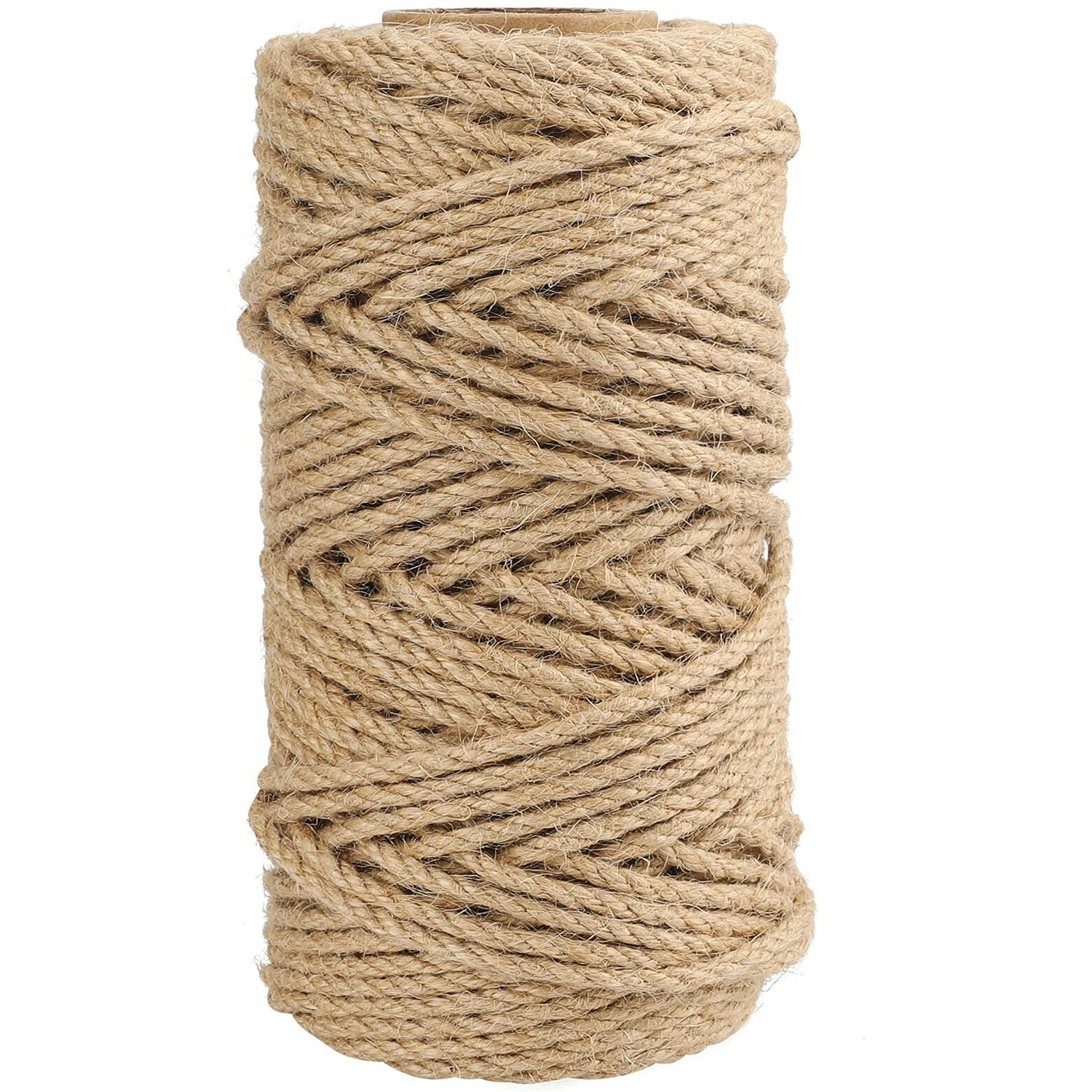 Joycraft 4Mm Jute Rope,164Feet Strong And Heavy Duty Jute Twine, Brown Decoration Hemp Twine String For Artworks, Gardening, Bundling, Camping, Decorating, And Diy Crafting (50M/164Ft * 4Mm)