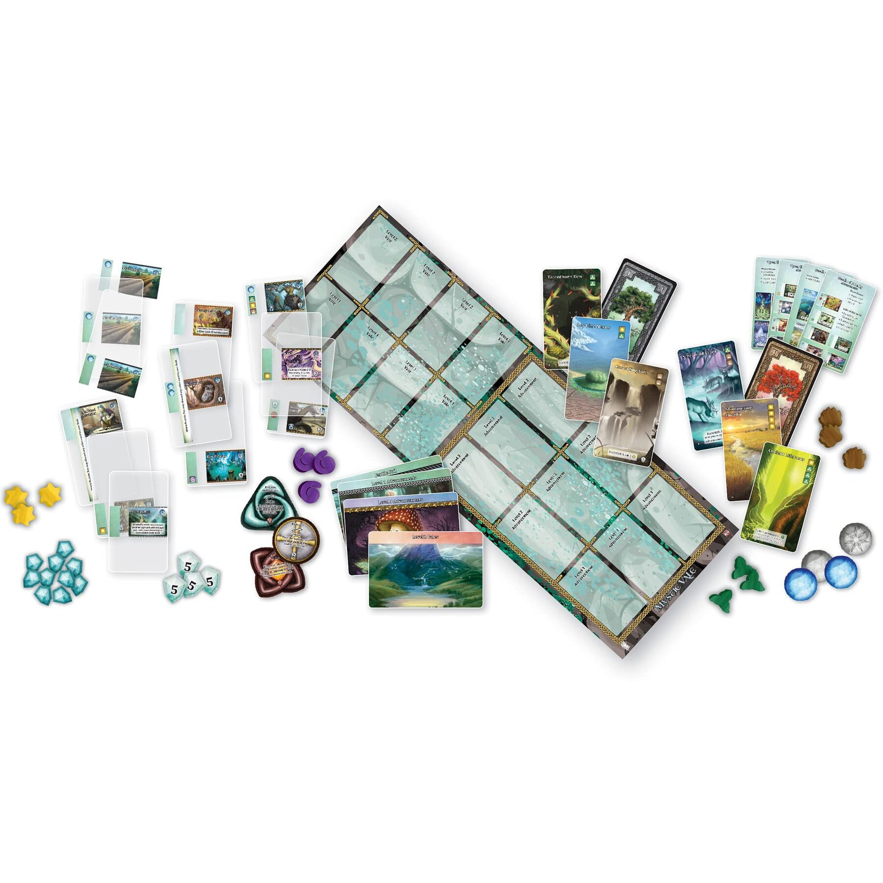 Mystic Vale Essential Edition - Base Game And Expansions, Complete Set, Card-Crafting, Deck Building, 2-4 Players, Ages 14+, 45 Min Play Time, Alderac Entertainment Group (Aeg)