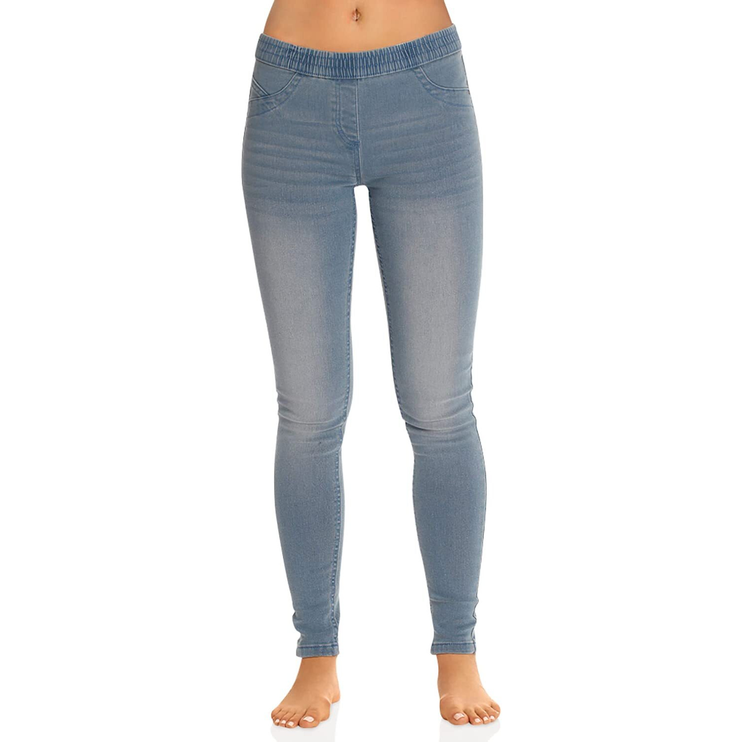 Just Love Denim Wash Jeggings For Women 6775-Ltden-Xl