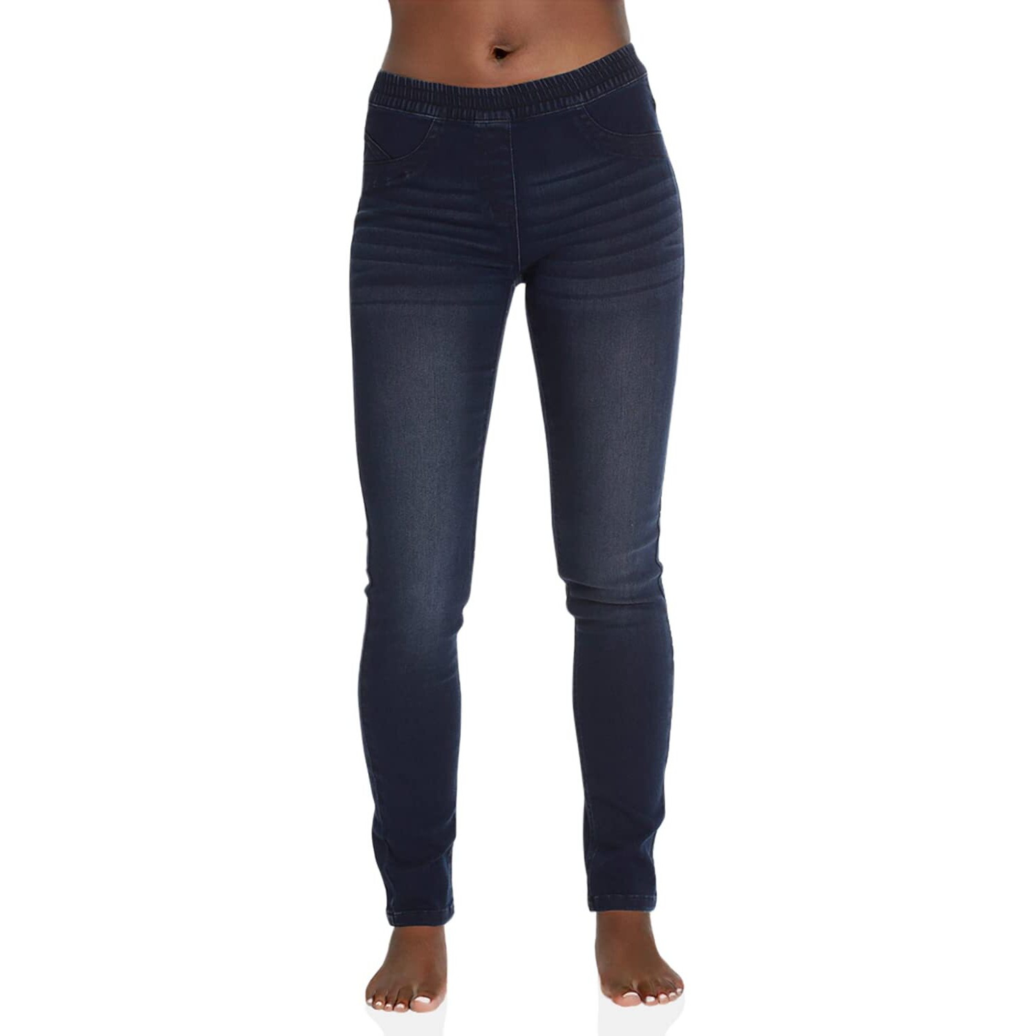 Just Love Denim Wash Jeggings For Women 6775-Dkden-L