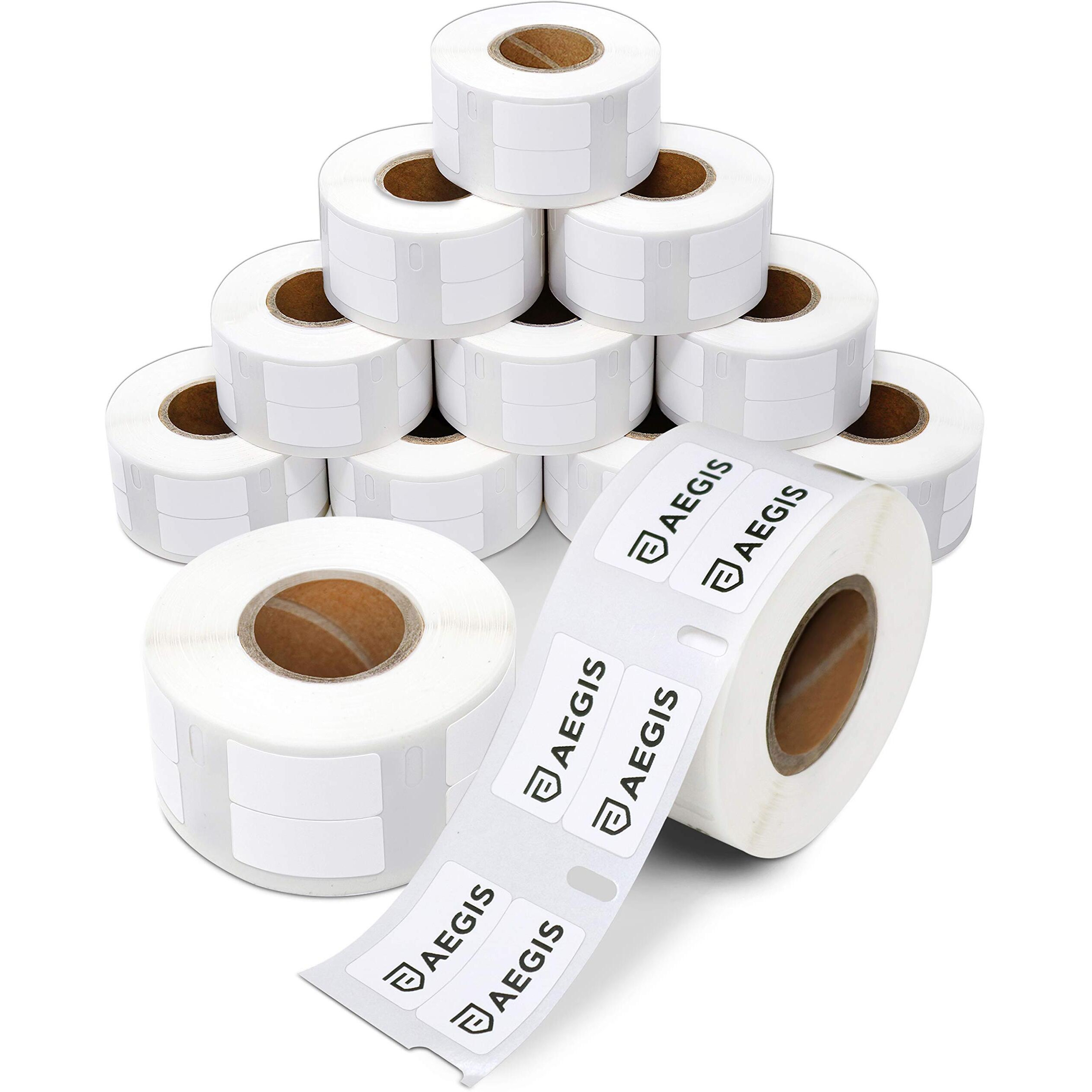 Aegis - Compatible Thermal Labels Replacement For Dymo 30333 (1/2" X 1") Small Multipurpose 2-Up - Use With Labelwriter 450, 450 Turbo, 4Xl Printers (12 Rolls)