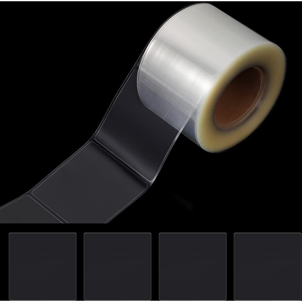 500 Pcs Label Protectors, Clear Label Protectors Waterproof Clear Labels For Protecting Barcodes, Books, Numbers, Clothes Food Labels In Laboratory, Library, Office, Supermarket (1.97