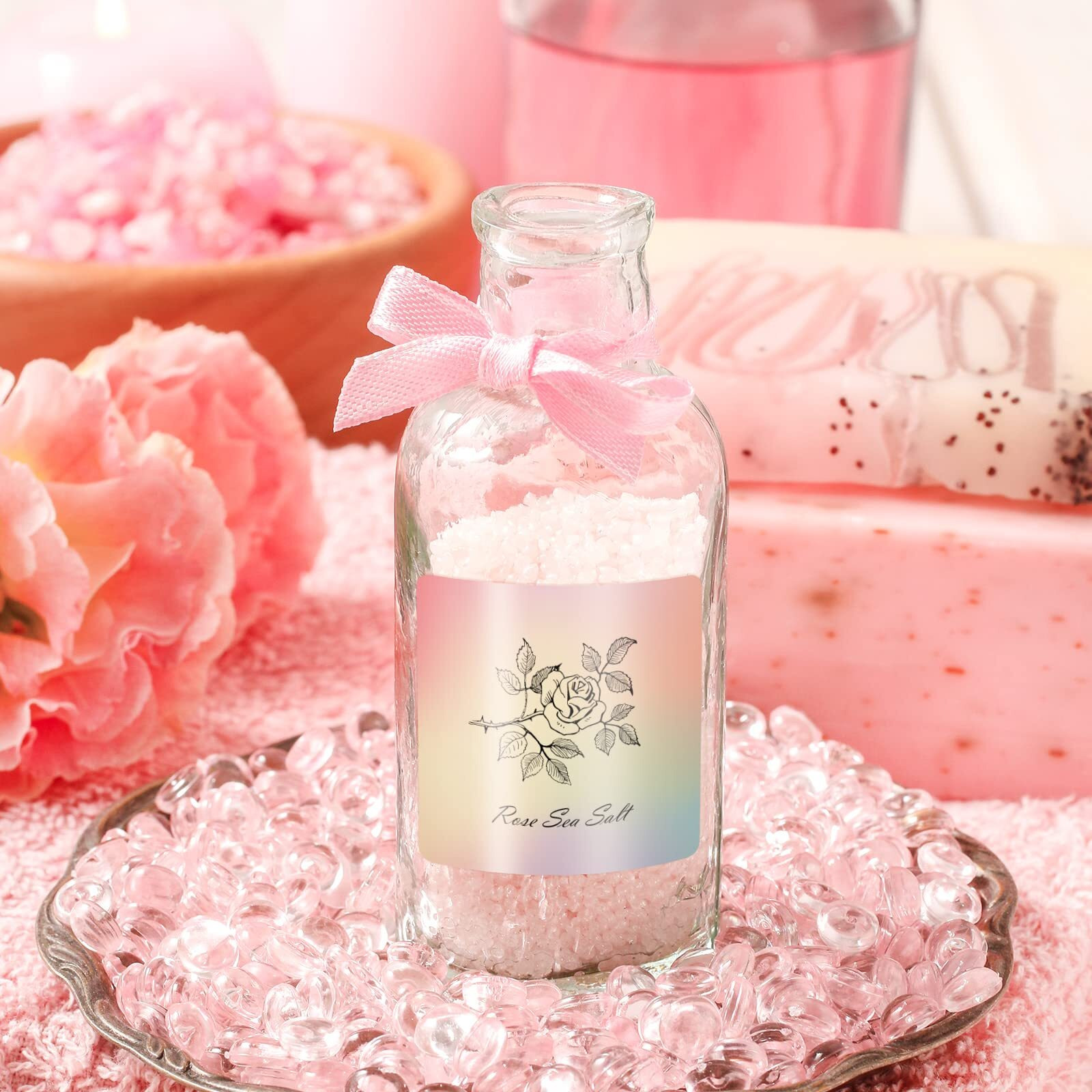 Munbyn Square Thermal Label Stickers, 2 X 2 Rainbow Color Thermal Labels, Multi-Purpose Thermal Stickers For Business, Diy Logo Design, 500 Labels