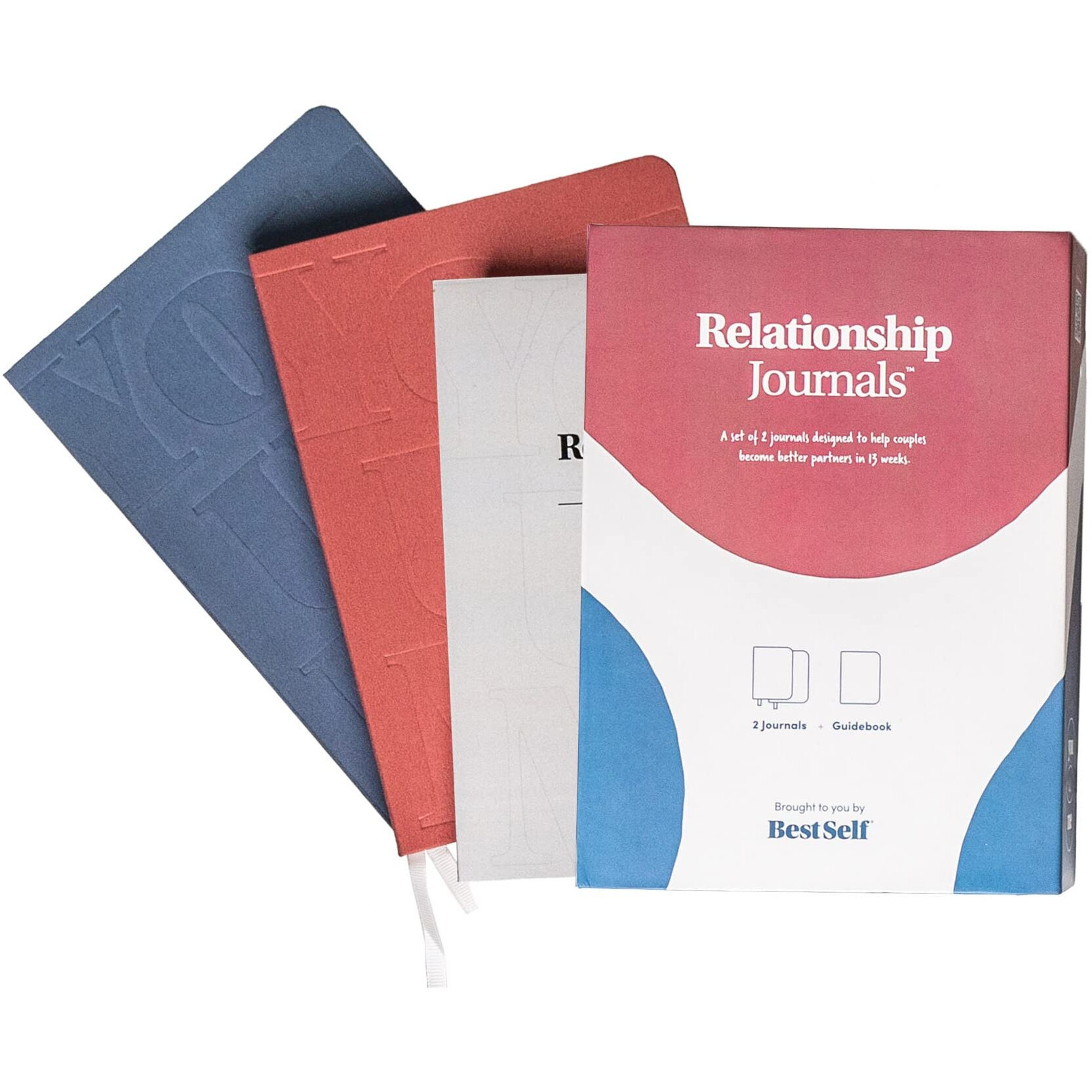 Bestself Relationship Journals - 13-Week Guided Couples Therapy Workbook To Grow Love Together