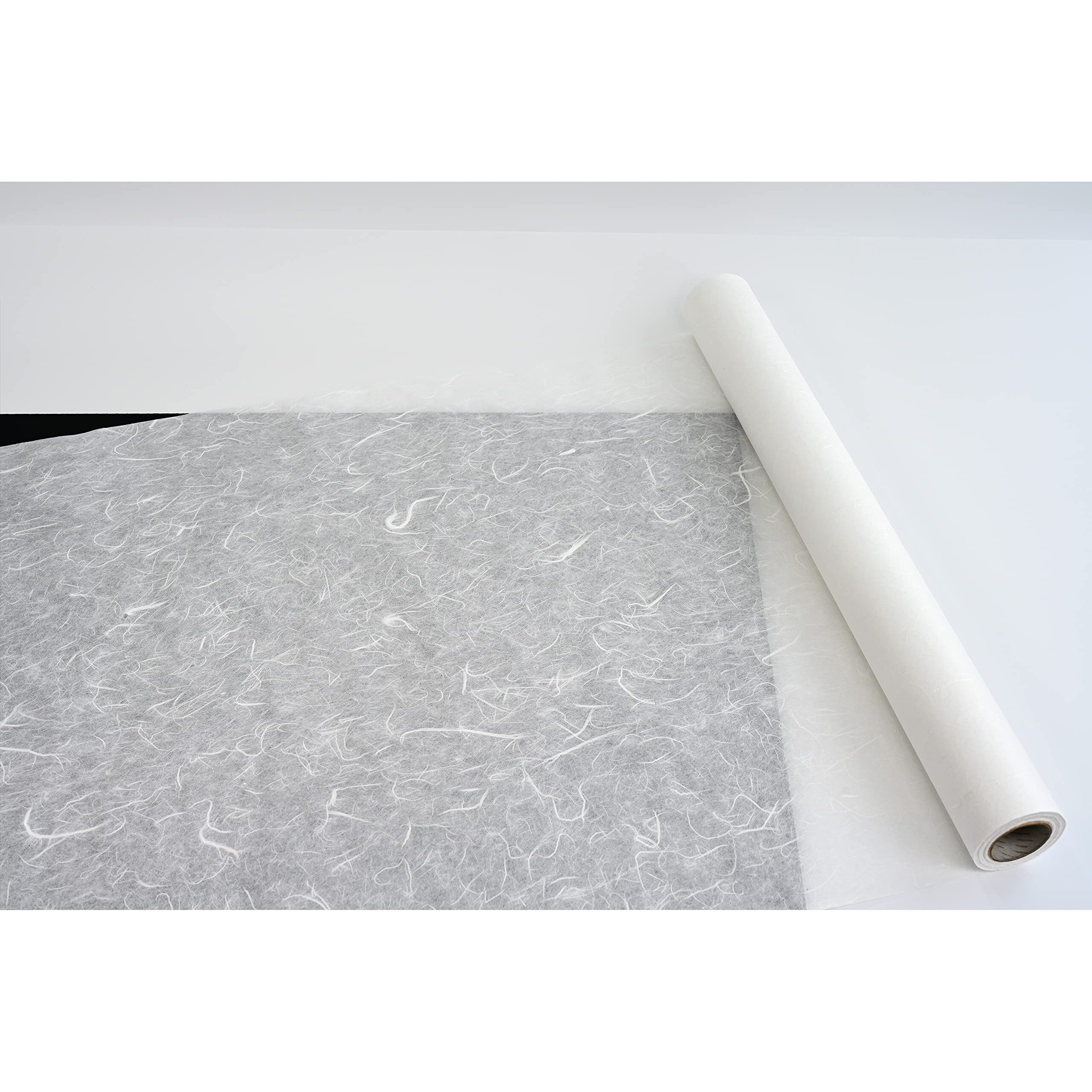 Korean Traditional Mulberry Paper Hanji Roll Natural Fiber Texture Unyong-Ji White 21.3" X 787.4"
