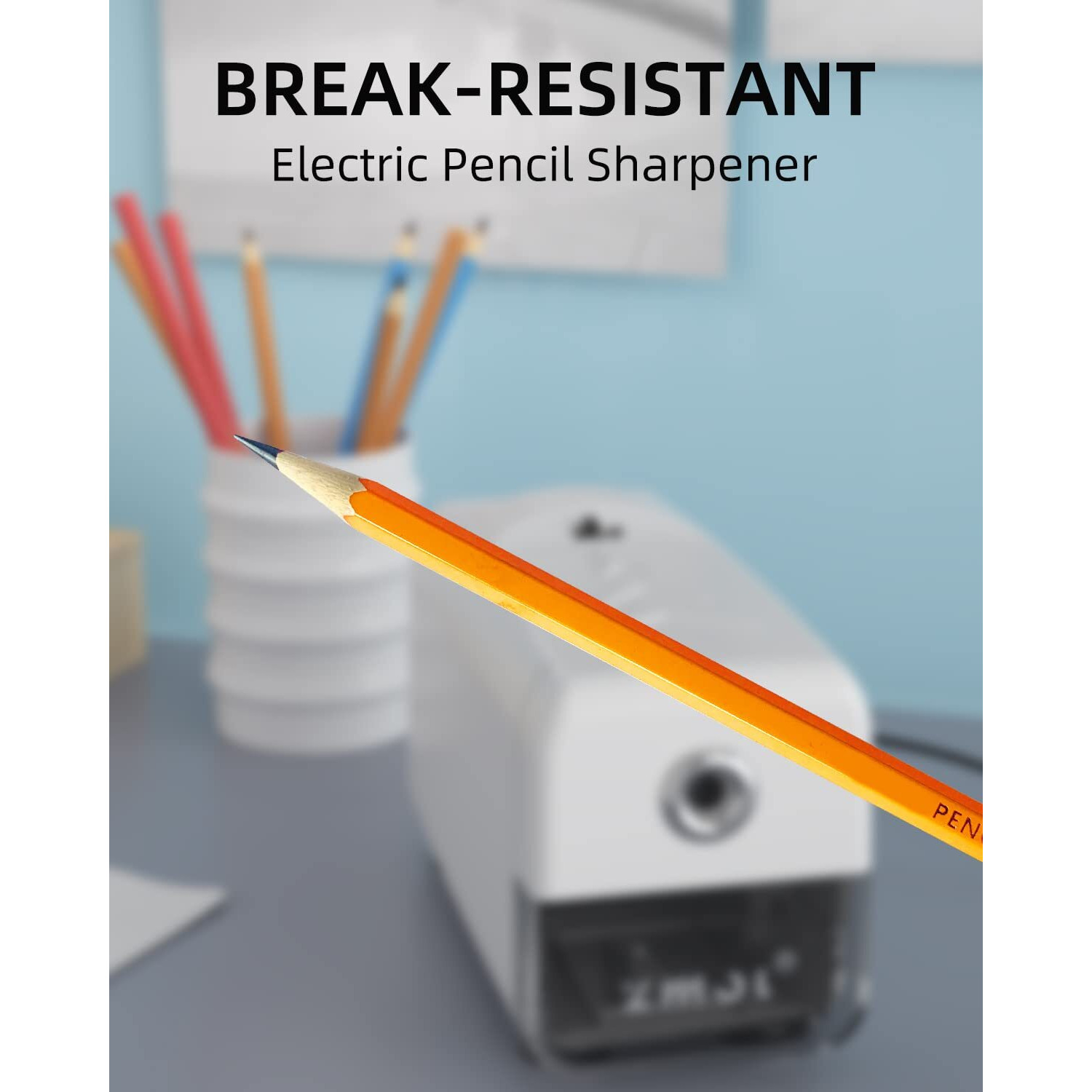 Zmol Electric Pencil Sharpeners,Heavy Duty Classroom Pencil Sharpeners For 6.5-8Mm No.2/Colored Pencils,Automatic Commercial Industrial Pencil Sharpener,Best School Pencil Sharpener,Auto-Stop