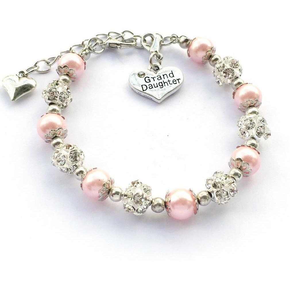 Dolon Pink Color Gift For Granddaughter Bracelet Jewelry
