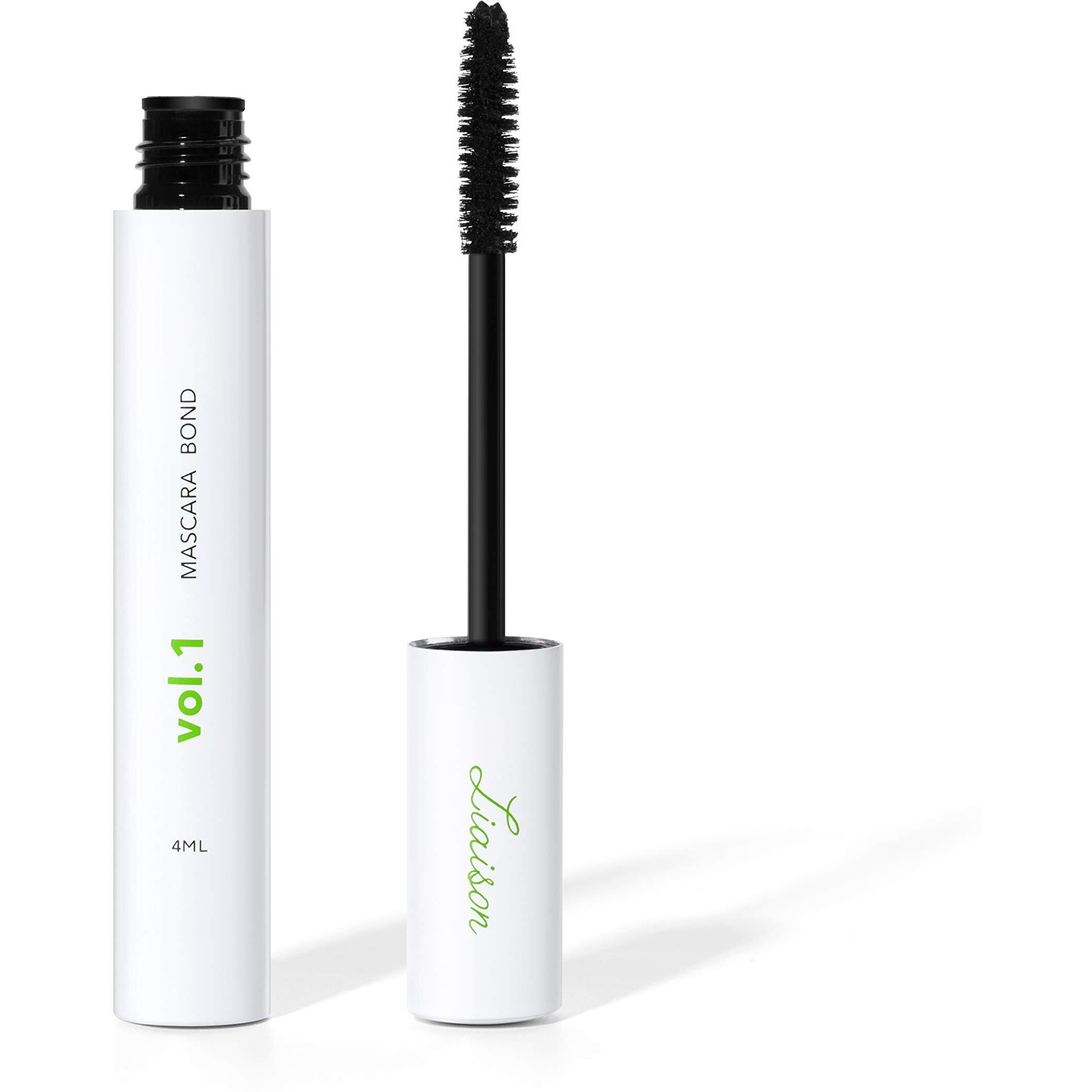 Liaison Mascara Bond - Peptide Growth Complex - Volumizing, Buildable, Lengthening, Defining, Curling, Multiplying - No Glue - Flake-Free - Vegan, Cruelty Free, Paraben Free & Talc Free