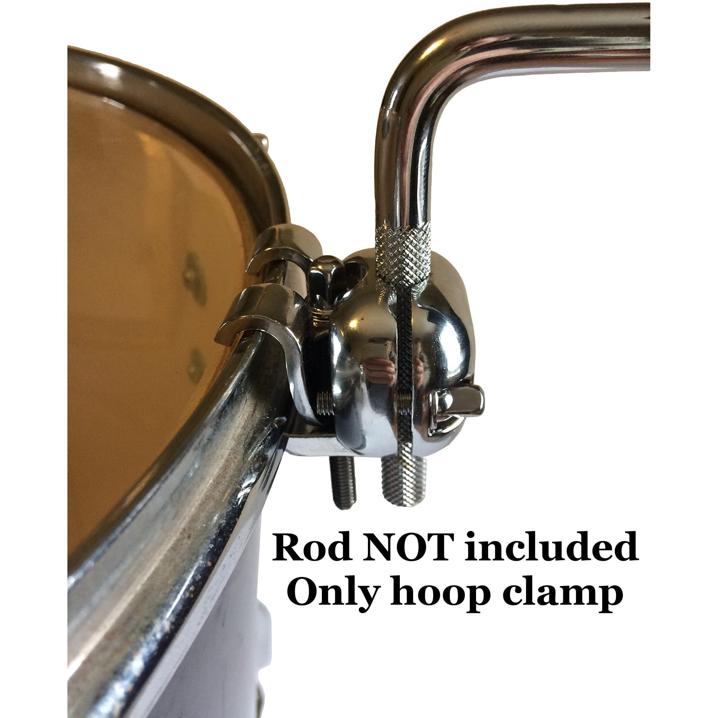 Cowbell Mount Bracket - Tom Hoop Clamp For Cowbell, Jam Block, Tambourine, Splash Cymbal