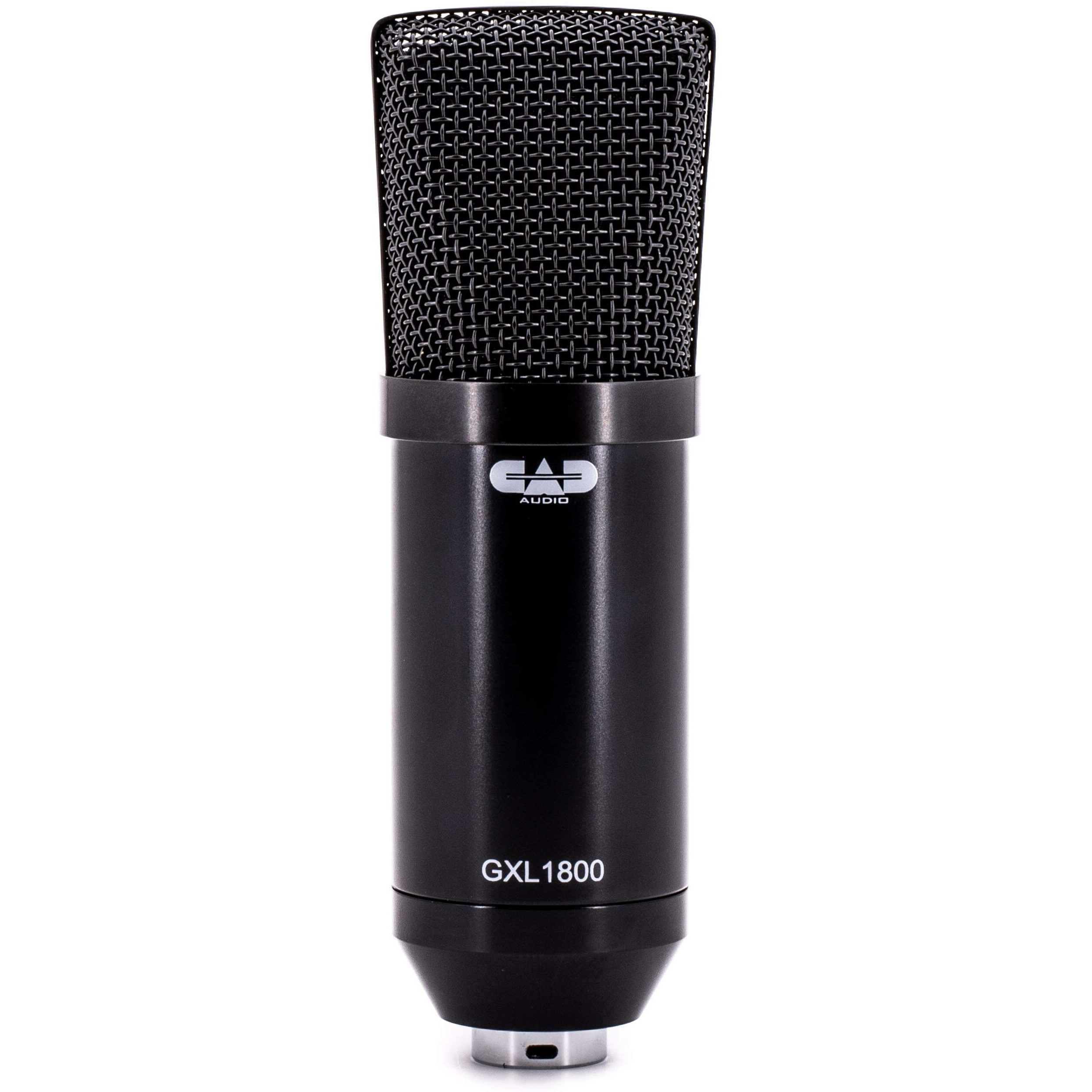 Cad Audio Gxl1800 Large Format Side Address Condenser Microphone- Perfect For Studio, Podcasting & Streaming, Black