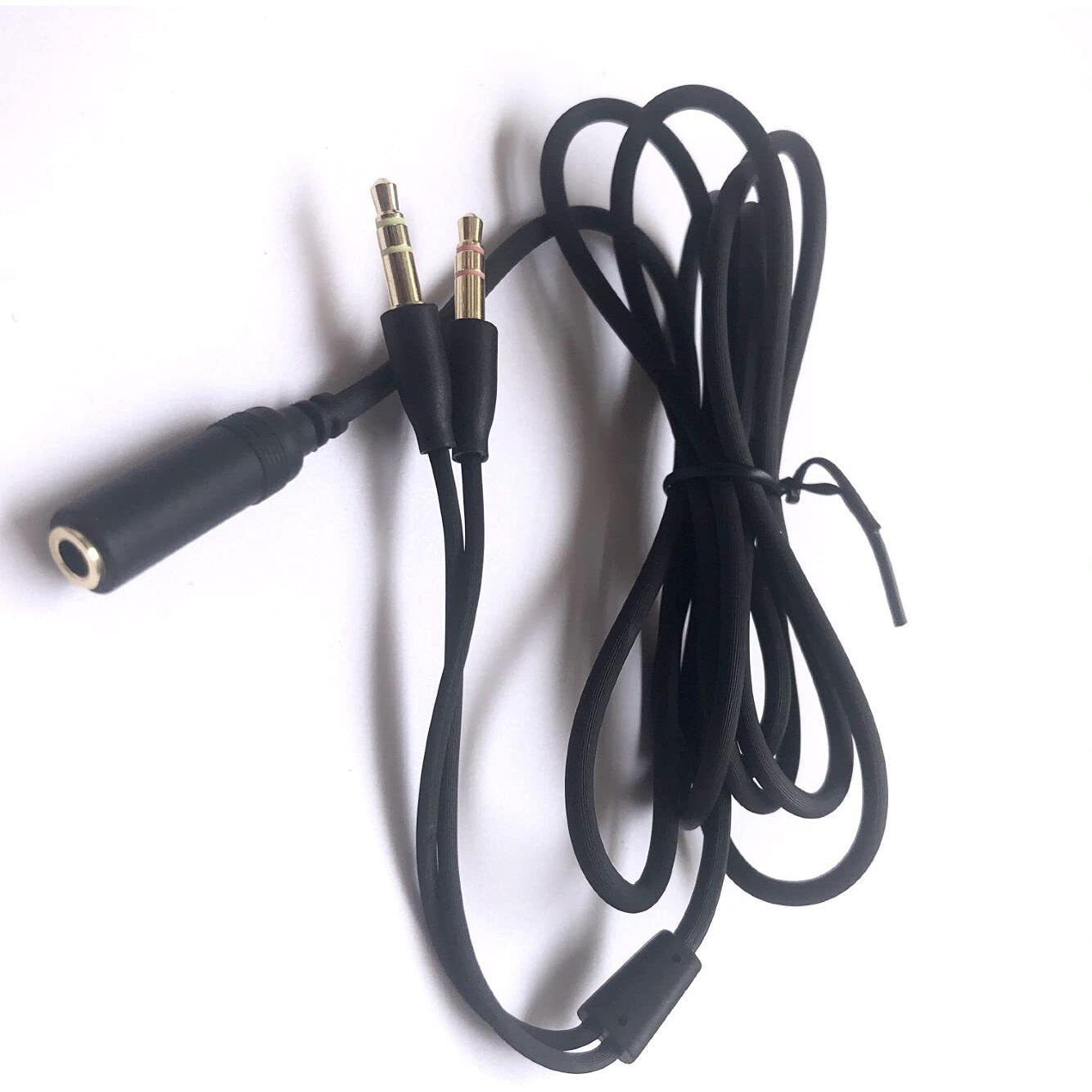 Headset Y Splitter Audio Cable Separate Microphone Headphone Port Gaming Headset Splitter Pc Headphone Adapter Cord For Razer Kraken X/Blackshark V2 Pro/Razer Nari